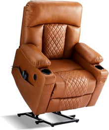 HTERWQEA Dual Motor Power Lift Recliner with Heat, Massage & USB-C