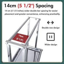 CUTPOIY Hanging Roasted Meat Display Rack 304 Stainless Steel, Sausage Drying Rack with Hooks for Smoked Pork/Roast Chicken Duck/Fish, Cooker Meats Roasting Stand, Height - 100cm (39 2/5")