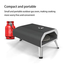 Yioryo Gas Pizza Oven Outdoor - 12" Portable Gas Pizza Ovens for Outside - Professional Pizza Stove with Rotation Function, Ideal for Any Outdoor Kitchen