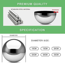 VRFTGHYJU Large Stainless Steel Gazing Ball - Mirror Finish Floating Pond Ornament, Hollow Reflective Garden Globe, Outdoor Decor for Yard & Pond(10cm)