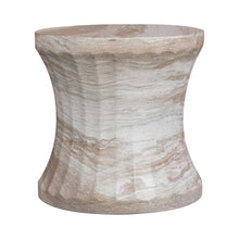 Armen Living Terralune Indoor Outdoor Side Table in Oasis Concrete Finish