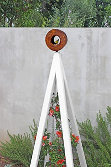 Terra Trellis Modern Bird Feeder with Obelisk Trellis Large Cloud