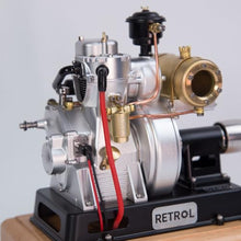 MindXplore RETROL185-Type Micro Single-Cylinder 4-Stroke Engine Model for Classic Vintage Tractor (Pulley Version)