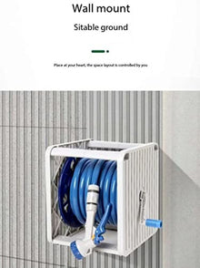 Wall-mounted Hose Cart Set, Garden Spray Gun Watering Hose Reel, Portable and Mobile, Very Suitable for Garden Watering