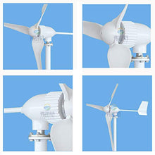 NINILADY 2000W Horizontal Wind Turbine with Hybrid Controller and Inverter 24v 48v 96v Wind Generator Windmill Free Energy Power (24V, with MPPT Hybrid Controller)