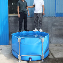 Sermair Canvas Folding Swimming Pool Multi-Functional Water Storage Tank Blue