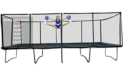 Best Trampoline USA Galactic Xtreme Commercial Grade Rectangle Trampoline 10x20 Black