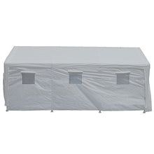 King Canopy Hercules 10x20 Ft Enclosure Kit Steel Frame 8-Leg White