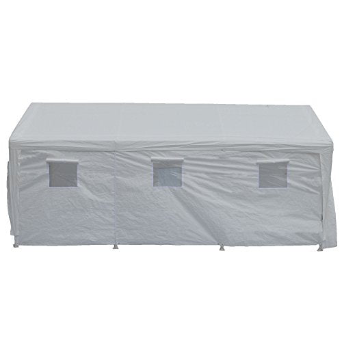 King Canopy Hercules 10x20 Ft Enclosure Kit Steel Frame 8-Leg White