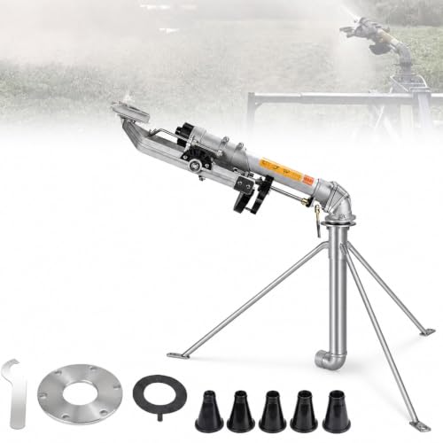 360° Adjustable Impact Sprinkler, Agricultural Water Cannon withstand
