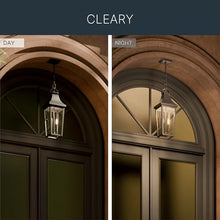 Kichler 24.75 Inch Cleary 2 Light Outdoor Modern Traditional Pendant Light, with Clear Glass in Olde Bronze, Waterproof Aluminum, (24.75" H x 8.5" W), 59198OZ