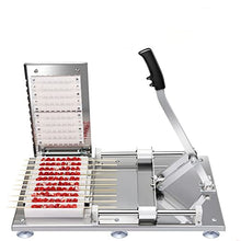 GFJYKDL Commercial Manual BBQ Skewer, Manual Kebab Skewer Maker, Stainless Steel Skewer Maker, 10 Strings Barbecue Skewers