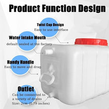 DIROVO Water Tank 25L/50L/110L/150L/200L Thick Plastic Water Storage Container Food Water Grade Plastic Storage Tank for Outdoor Camping Emergency Car Water Tank, Rain Barrels(420L)