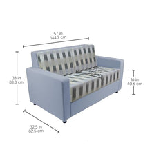 FDP Outdoor Modular Armless Sofa Featuring Sunbrella Fabric - Weather-Resistant, Fade-Resistant, Assembled Patio Furniture with Cover Included for Backyard, Poolside Seating - Dream Mist/Canvas Haze