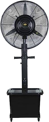 Pealihuy Industrial Misting Fan with Oscillating Cooling Mist Humidifier Adjustable Speed Misting Cooling Fan for Home Office and Restaurant Mobile