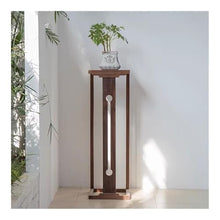 LUYOUBOZHU Vase Stand Black Walnut Floor Standing Flower Rack, for Indoor Household Bonsai Stand