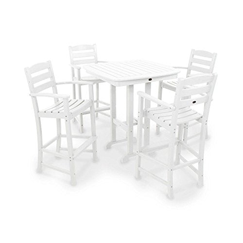 POLYWOOD® La Casa Café Bar Set, White