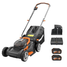 WORX Cordless Lawn Mower, 40V 17" 2-in-1 Grass Mower for 1/8 Acre, WG743