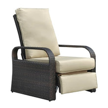 Teilmix Zinkitool Khaki Reclining Chair with HDPE