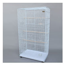 QTBH Flight Cage Large Parrot Cage Home Bird Cage Large Paired Cage Pigeon Budgerigar Breeding Cage Suitable for Bird Breeding Canary Parakeet Love Bird Bird Cage (Color : White)