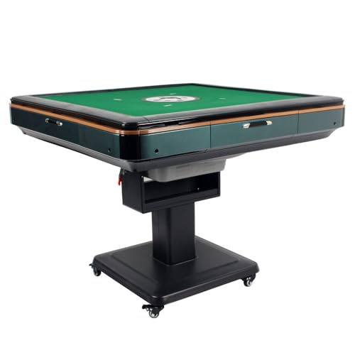 YUEHUA Automatic Folding Mahjong Table with Wheels and 144 Tiles