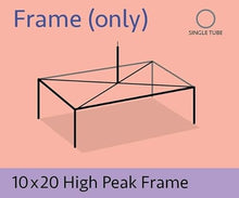 TentandTable 10' x 20' High Peak Canopy Tent Frame Only Silver