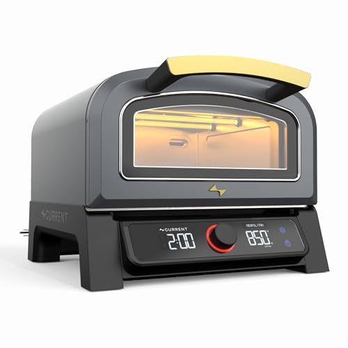 Current® Model P Smart Electric Pizza Oven, 12-Inch Stone, Slate