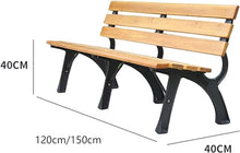 ERoomQ Outdoor GThe Bench,Outdoor GThe Patio Bench for Your Leisure Time, Anticorrosive Solid Wood Outdoor Seats, GThe Balcony Bench Back Stool