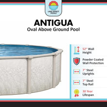 Lake Effect Pools 'Antigua' 15 ft x 30 ft Oval Above Ground Swimming Pool