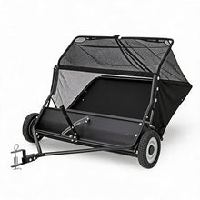 Garvee Lawn Sweeper Tow Behind, 52" Large Leaf Collector with 27 Cu.ft Capacity Hopper Bag, Leaf & Grass Catcher with Adjustable Brush Height & Dump for Yard, Farm, Garden
