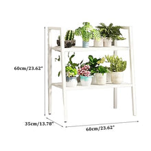 2 Tier Metal Flower Pot Stand Corner Plant Stand Living Room Bookshelf Holder Indoor Outdoor Plant Display Rack Multifunctional Storage Shelves Modern Flower Pot Ladder Shelf For Corner Balcony