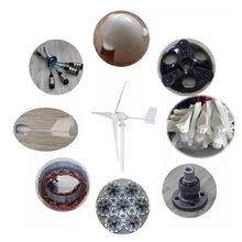 VGVGV Wind Turbine Generator Kit, Home Farm 15KW 12V 24V 48V Horizontal Axis Wind Energy Turbine Generator 3/5 Blades Wind Power Fan Windmill Three-Phase AC(3B,48V_15KW)