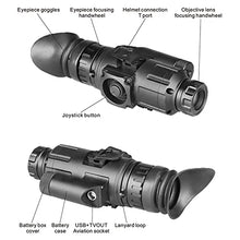 YSS High-Performance 1-8X Digital Monocular Night Vision M250HD Black