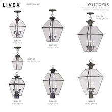 Livex Lighting 2384-07 Westover 3-Light Outdoor Post Lantern, Bronze
