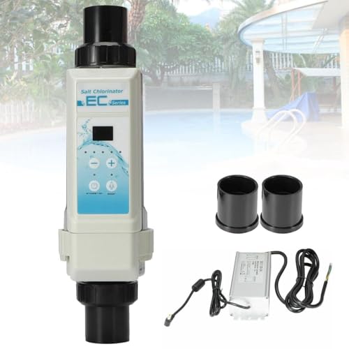 KJZQLMZ Salt Chlorine Generator, Water SPA Chlorinator Device,Saltwater, Machine,for Swimming Pool (EC16)(Ec16)