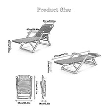 YYBOES Sun Loungers,Heavy Duty Sun Lounger Chair Garden Furniture,Camping Garden Deck Chairs Folding Recliner Reclining Waterproof Chaise Loungers Metal for Outdoor Office-1