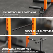 VANSWE Power Cage with LAT Pulldown Attachment Orange
