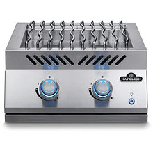 Napoleon Built-In Component - BIB18RTPSS - Dual Drop-In Range Style Burner, BBQ Grill, Marine Grade Stainless Steel, Propane Gas, 18-inch Burner, JETFIRE™ Ignition, Easy To Light, Ergonomic Knob, Backlit Knob