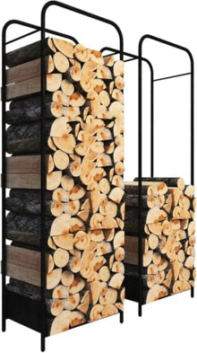 ENWINDXS Metal Large Lumber Storage Organizers,Firewood Rack Holder Stand