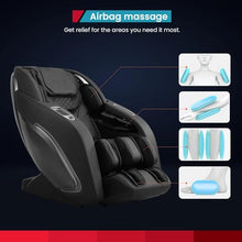 PayLessHere Massage Chair Zero Gravity Chair Recliner Massage Chair with Heating Back, Bluetooth,Foot Roller and Air Massage System for Home Office Spa, Black