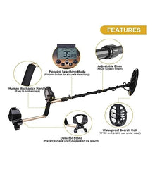 UYCVT Metal Detectors, Fs2 Metal Detector Sensitivity Treasure Finder Precise Locator Waterproof Search 11'' Coil and 5'' Coil Gold Metal Detector