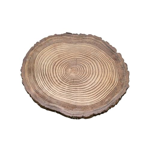 Wooden Garden Pathway, Round Garden Stepping Stones, Pack of 4, Outdoor Decorative Path Stones, Round Pavers for Landscaping and Path Creation