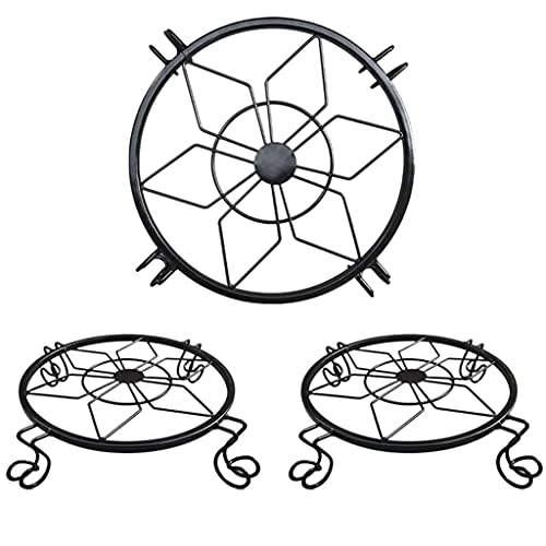 ZOCWJK Plant stand3 Pcs Floor Standing Green Radish Flower Stand Living Room Flower Pot Stand Wrought Iron Plant Stand,