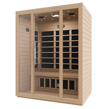 SteamSpa 3 Person Hemlock Wooden Indoor Sauna with Bluetooth & Touch Control