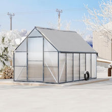 Greenhouse 8x16 Aluminum-Framed Heavy Duty Polycarbonate with Quick Setup Structure and Roof Vent Large Enhanced Outdoors Green House Kit