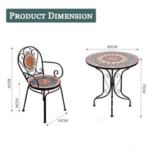 exproyzk Round Table and Chairs, Outdoor Small Coffee Table