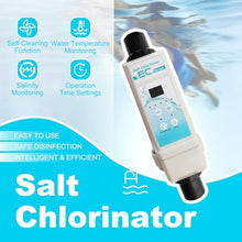 Pool Saltwater Salt Chlorine Generators Electrolysis Salt Chlorinator Device, 8/12/16/20g/h Smart Salt Chlorinator System for Inground,Spas and Pools(21100 gallons)