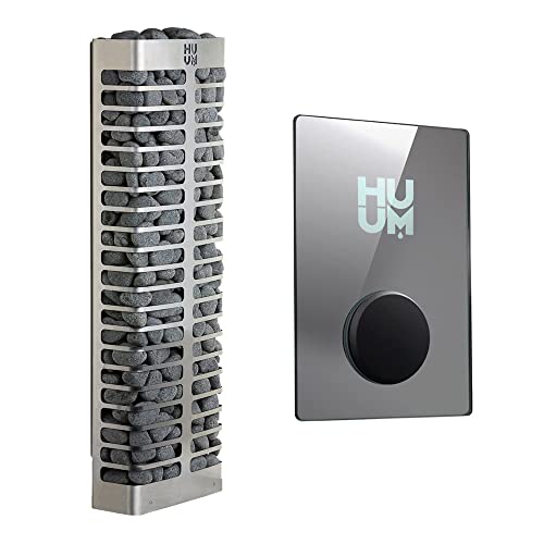 HUUM Steel Mini 3.5 kW Sauna Heater with UKU WiFi Control Mirror