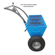 TECHTONGDA Hand-Pushed Steel Abrasive Aggregates Spreader 661.39lbs Capacity, 2000 m²/h Coverage for Concrete Floor