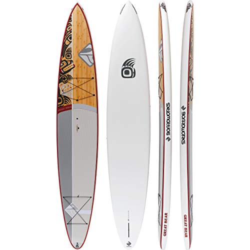 Boardworks Great Bear Touring Stand Up Paddleboard Bamboo/Red/White